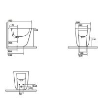 Товар: Биде Kerasan Tribeca 512031 Черное матовое - фото 3 Биде Kerasan Tribeca 512031 Черное матовое — фото 3, Биде