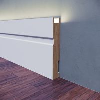 Товар: Плинтус Evrowood PN 102 led 2000x100x16 мм - фото 2 Плинтус Evrowood PN 102 led 2000x100x16 мм — фото 2, Плинтуса напольные