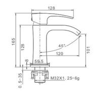 Смеситель для раковины Gappo G07 G1007-8 Белый Хром — фото 15, Смесители для раковины