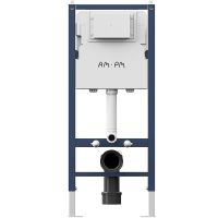 Комплект унитаза с инсталляцией AM.PM Sense FlashClean IS90251.741701 с сиденьем Микролифт и клавишей смыва Хром глянцевый — фото 11, Комплекты унитаз + инсталляция