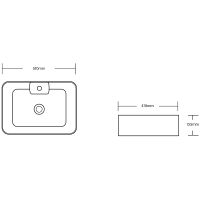 Раковина Ceruttispa 51 CR0097 СТ9610 Белая — фото 3, Раковины накладные