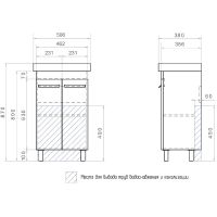 Товар: Тумба под раковину Vigo Nova 50 tn.NOV.TIG.50.2D Белая - фото 7 Тумба под раковину Vigo Nova 50 tn.NOV.TIG.50.2D Белая — фото 7, Тумбы под раковину