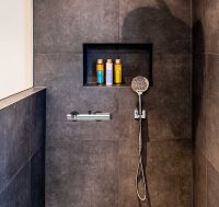 Смеситель для ванны GPD Gildo MBB165-K-S Хром Черный — фото 8, Смесители