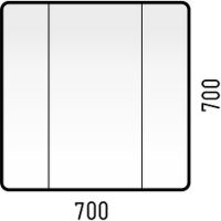 Товар: Зеркальный шкаф Corozo Монро 70 SD-00000678 Белый - фото 4 Зеркальный шкаф Corozo Монро 70 SD-00000678 Белый — фото 4, Мебель для ванной
