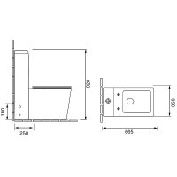 Унитаз моноблок Grossman Falcon GR-4400S с бачком и сиденьем Микролифт — фото 9, Напольные унитазы