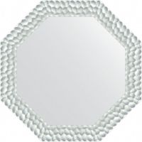 Зеркало Evoform Octagon 77х77 BY 3888 в багетной раме - Перламутровые дюны 89 мм — фото 1, Мебель для ванной