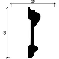 Молдинг Decor-Dizayn DD601 2000x96x25 мм — фото 4, Молдинги