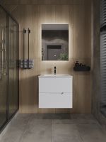 Зеркало Orange Quadrо 60 OQ-60ZE с подсветкой с сенсорным выключателем — фото 4, Зеркала в ванную комнату