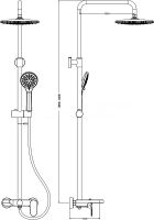 Товар: Душевая система Boheme Spectre 458-NB Никель - фото 8 Душевая система Boheme Spectre 458-NB Никель — фото 8, Душевое оборудование. Душевая программа