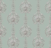 Обои Milassa Classic LS1 005 Флизелин (1*10,05) Зеленый/Серый, Вензель/Орнамент — фото 1, Обои для стен