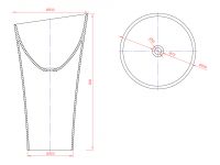 Товар: Раковина Montebianco Pisa Cono 11237 Белая - фото 6 Раковина Montebianco Pisa Cono 11237 Белая — фото 6, Раковины
