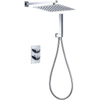 Душевая система Allen Brau Infinity 5.21016-00 с термостатом Хром — фото 1, Встраиваемые душевые комплекты