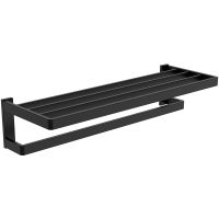 Полка для полотенец Abber Westen AA1758B Черная матовая — фото 1, Полки для полотенец