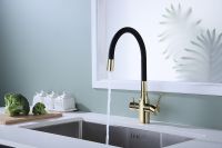 Товар: Смеситель для кухни Paulmark Salix Sa213419-G Золото - фото 3 Смеситель для кухни Paulmark Salix Sa213419-G Золото — фото 3, Смесители