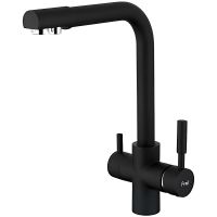 Смеситель для кухни Frap F4352-7 Черный матовый — фото 1, Смесители для кухни