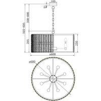 Люстра Maytoni Neoclassic Facet MOD094PL-08G Прозрачная Золото — фото 4, Люстры