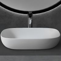 Раковина-чаша Abber Stein 60 AS2620 Белая матовая — фото 2, Раковины накладные