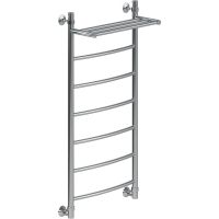 Водяной полотенцесушитель Ника Arc ЛД ВП 100/40 с полкой Хром — фото 1, Водяные полотенцесушители