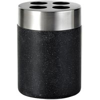 Стакан для зубных щеток Ridder Stone 22010210 Черный — фото 1, Стаканы для зубных щеток