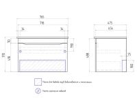 Тумба под раковину Vigo Grani 75 tp.GRI.OSK.75.1Y подвесная Белая — фото 6, Тумбы под раковину