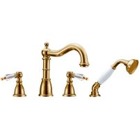 Смеситель на борт ванны Boheme Medici 391-SW Бронза — фото 1, Смесители