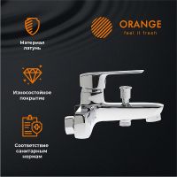 Смеситель для ванны Orange Merci Хром арт-M13-100cr — фото 3, Смеситель для ванны
