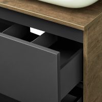 Тумба под раковину Aquaton Терра 105 1A246901TEKA0 подвесная Дуб кантри Антрацит — фото 7, Тумбы под раковину