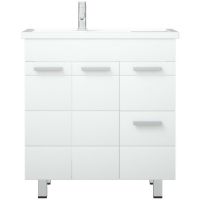 Тумба под раковину Corozo Денвер 80 Z2 SD-00000531 Белая — фото 2, Тумбы под раковину