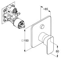 Товар: Смеситель для душа Kludi Renon 427590575 Хром - фото 2 Смеситель для душа Kludi Renon 427590575 Хром — фото 2, Смеситель для душа