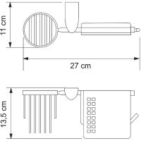 Товар: Держатель туалетной бумаги и освежителя воздуха WasserKRAFT Kammel K-8359 с крышкой Хром - фото 3 Держатель туалетной бумаги и освежителя воздуха WasserKRAFT Kammel K-8359 с крышкой Хром — фото 3, Держатели туалетной бумаги