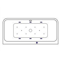 Акриловая ванна Excellent Arana 180x85 WAEX.ARA18.RELAX.CR с гидромассажем — фото 7, Ванны