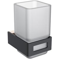 Стакан для зубных щеток Boheme Q 10944-G-B Черный Золото — фото 1, Мыльницы