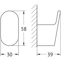 Крючок Artwelle Schwarz 7715 Черный матовый — фото 3, Крючки для полотенец