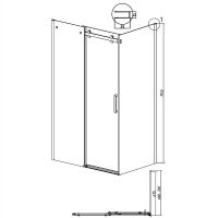 Товар: Душевая стенка Grossman Classic 70 200.K33.04.70.21.10 профиль Черный матовый стекло тонированное - фото 6 Душевая стенка Grossman Classic 70 200.K33.04.70.21.10 профиль Черный матовый стекло тонированное — фото 6, Боковые стенки