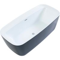 Акриловая ванна Aquanet Family Fine 95778-MW-MB 170x78 293080 Черная матовая без гидромассажа — фото 1, Акриловые ванны