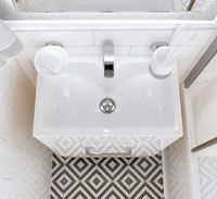 Тумба с раковиной 1MarKa July 50Н У85933 Дуб сонома Белая — фото 6, Тумбы с раковиной