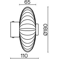 Настенный светильник Maytoni Modern Amulet MOD555WL-L4CH4K Прозрачный Хром — фото 6, Светильники