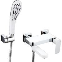 Смеситель для ванны Gappo G48 G3248 Белый Хром — фото 1, Смеситель для ванны