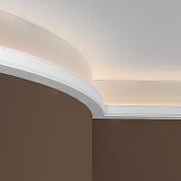 Карниз гибкий Европласт 1.50.226 2000x55x55 мм — фото 2, Карнизы