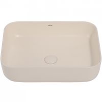 Раковина-чаша Abber Rechteck 50 AC2202MBE Светло-бежевая матовая — фото 1, Раковины накладные