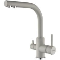 Смеситель для кухни Paulmark Essen Es213011-GRS Серый дым — фото 1, Смесители для кухни