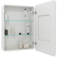 Товар: Зеркальный шкаф Reflection Circle 600х800 R RF2108SR с подсветкой Белый матовый - фото 3 Зеркальный шкаф Reflection Circle 600х800 R RF2108SR с подсветкой Белый матовый — фото 3, Зеркальные шкафы в ванную