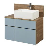 Товар: Тумба под раковину Aquaton Мишель 80 1A256801MIX30 подвесная Дуб рустикальный Фьорд - фото 4 Тумба под раковину Aquaton Мишель 80 1A256801MIX30 подвесная Дуб рустикальный Фьорд — фото 4, Мебель для ванной