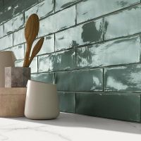 Керамическая плитка ABK Crossroad Brick Sage PF60001343 настенная 7,5х30 см — фото 2, Керамическая плитка