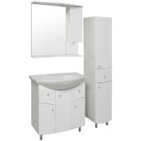 Тумба под раковину Runo Милано 75 УТ000002088 Белая — фото 4, Тумбы под раковину