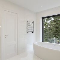 Водяной полотенцесушитель EWRIKA Сафо T 80х50 Черный матовый — фото 4, Водяные полотенцесушители