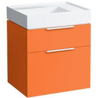 Тумба под раковину Laufen Kartell 60 4.0755.2.033.635.1 подвесная Оранжевая глянцевая — фото 1, Мебель для ванной