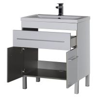 Товар: Тумба под раковину Aquanet Верона 75 182706 1 ящик 2 дверцы Белая - фото 2 Тумба под раковину Aquanet Верона 75 182706 1 ящик 2 дверцы Белая — фото 2, Мебель для ванной