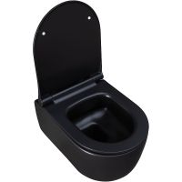 Унитаз Allen Brau Priority 4.31002.31 подвесной Черный матовый без сиденья — фото 17, Подвесные унитазы