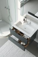 Товар: Тумба с раковиной Creto Bravo 80 22-BrG80 подвесная Серая - фото 4 Тумба с раковиной Creto Bravo 80 22-BrG80 подвесная Серая — фото 4, Мебель для ванной